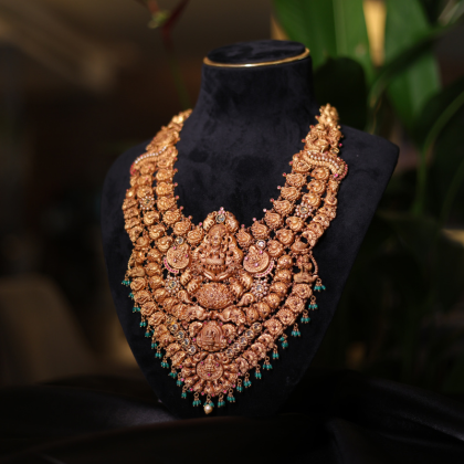 Divine Lakshmi Heritage Temple Gold Necklace