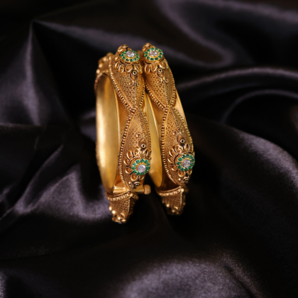 Temple Necklace Set, Bridal Jewellery, Santosh Jewellers, Heritage Collection