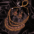 Antique Ruby Meenakari Necklace Set with Coin Motifs
